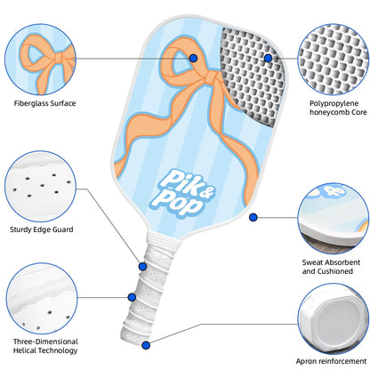 2-Paddle Pickleball Set  USAPA Approved Rackets, 4 Balls, Carry Bag