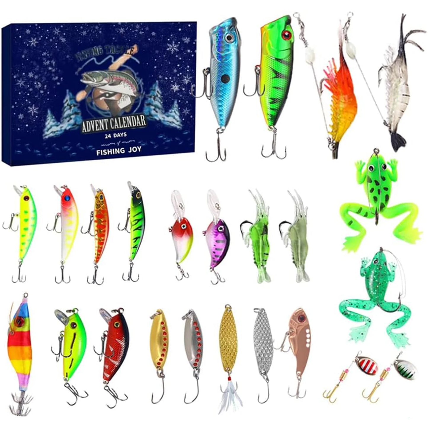 2025 Fishing Advent Calendar 24 Days Fishing Lures