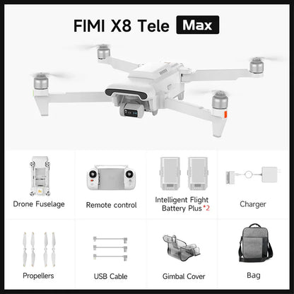 TELE MAX Drone 4K Professional HDR 48MP 3-Axis Gimbal Camera Drone