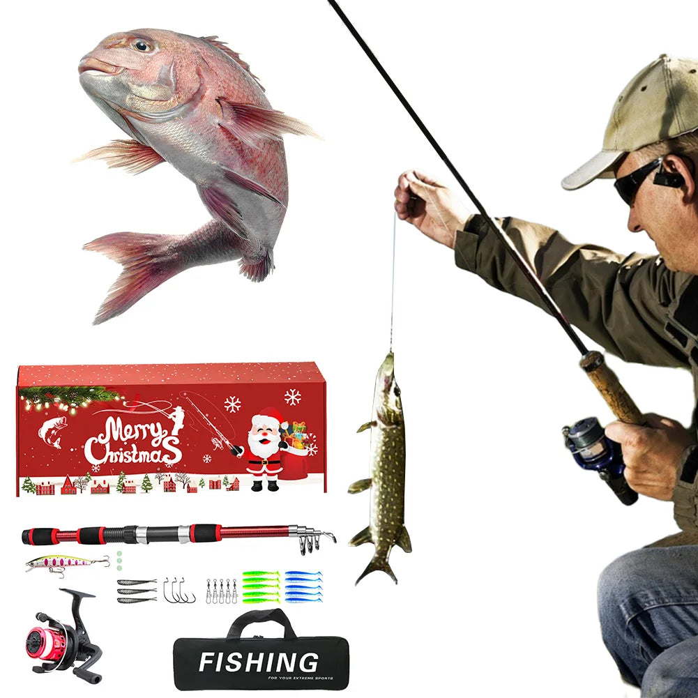 Telescopic Fishing Rod and Reel Combo