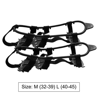 1-5Pair 24 Teeth Climbing Crampons Anti-Slip Ice Gripper Shoe Spikes