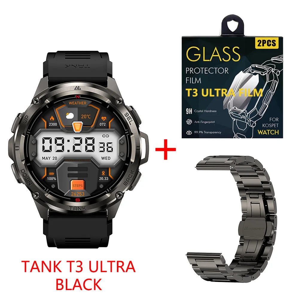 KOSPET TANK T3 Ultra GPS Smart Watch Waterproof