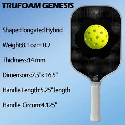 TF Genesis 3 Pickleball Paddle Hybrid – 100% Foam Core