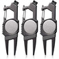 3 Pcs 7 in 1 Golf Divot Repair Tool and Ball Marker