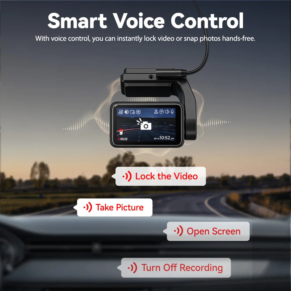 REDTIGER  Dash Camera Front and Rear 4k Dash Cam
