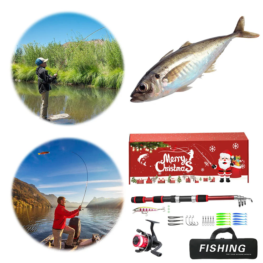 Telescopic Fishing Rod and Reel Combo