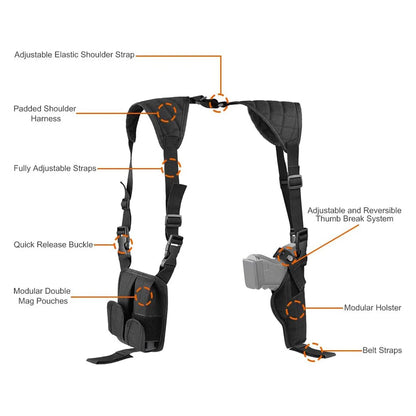Shoulder Holster Xaegistac Gun Holster Adjustable