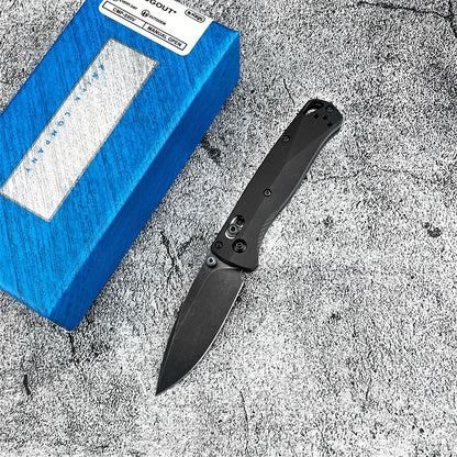 BM 533BK-2 Mini Bugout AXIS Folding Knife Plain Blade