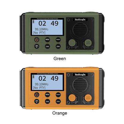 Portable Emergency Radio with Speaker Solar/Hand Crank