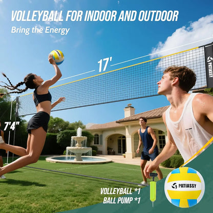 3-in-1 Adjustable Sports Net Set for Volleyball, Badminton, Pickleball