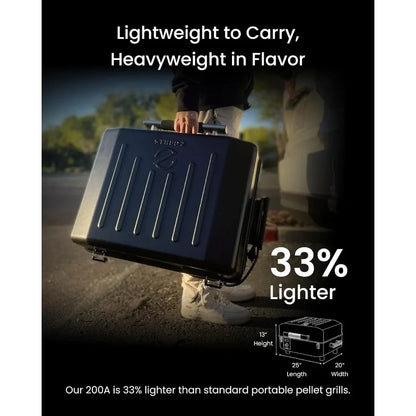 200A Table Top Wood Pellet Grill Pellet Smoker