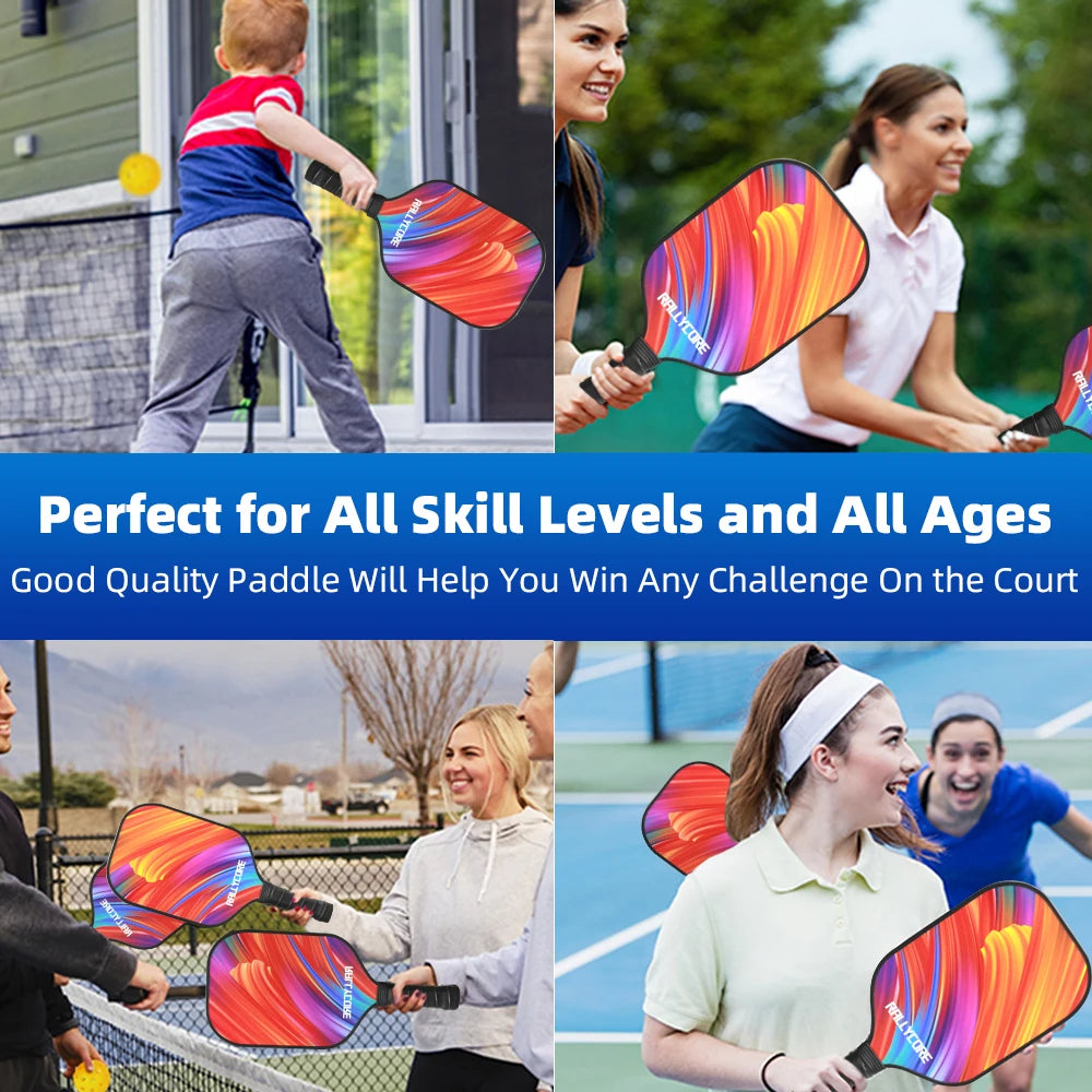 Pickleball Paddles 2 Paddles, Balls and Pickleball Bag,